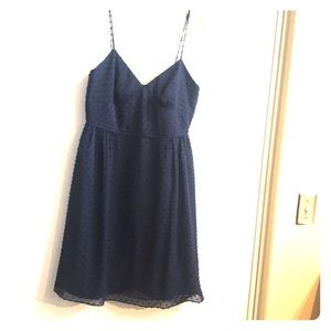 NWT J. Crew dress sleeveless/straps Sz 8 Blue